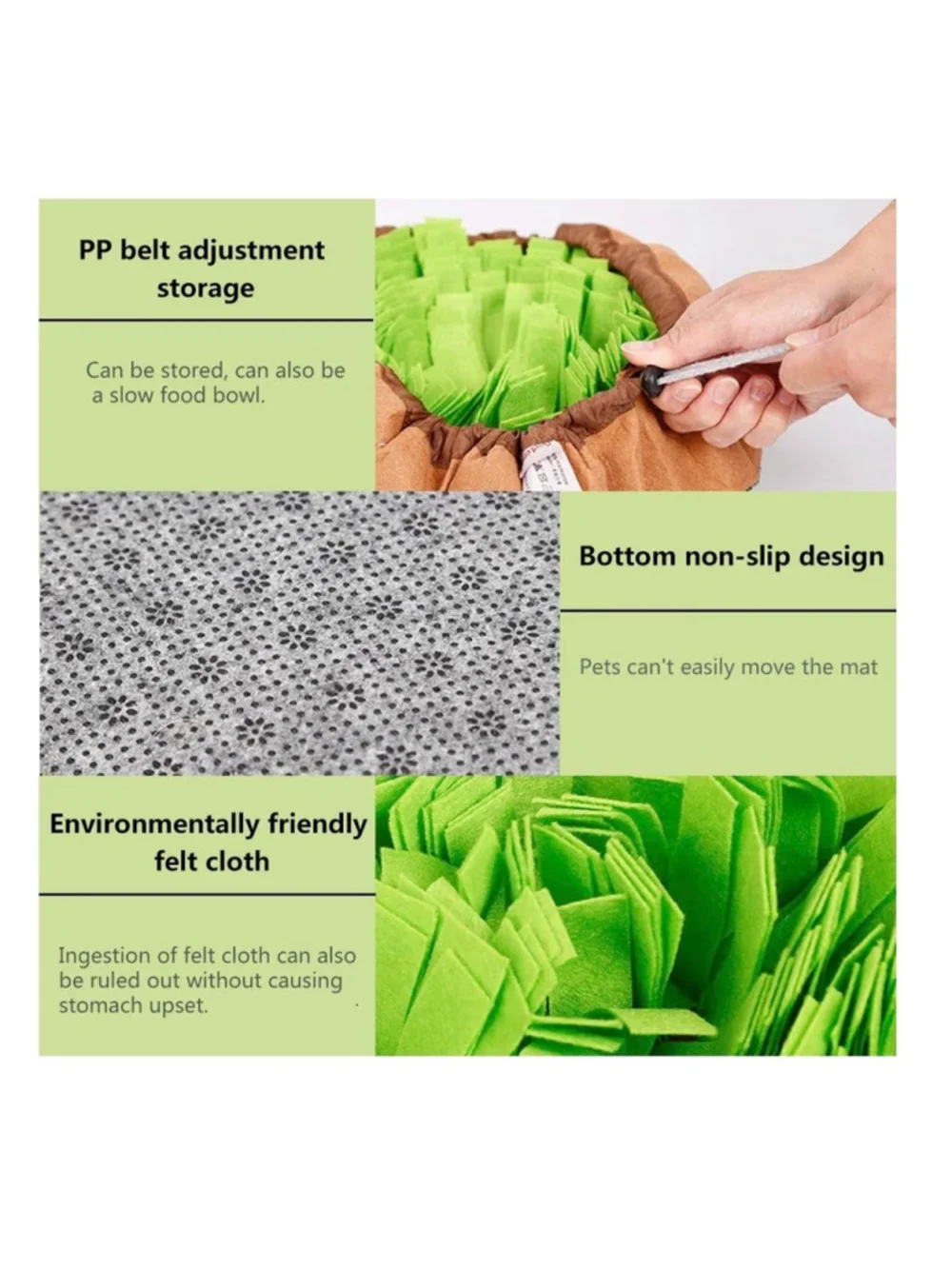 NEW Pet Snuffle Mat Dogs Interactive Feed Game Boredom, Encourage